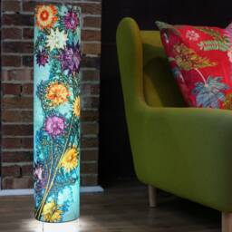 Handmade Floral Botanical 1 Meter Tall Floor Lamp, Branching Astrantia Design, Compliments Home Interiors, Perfect D??cor - thumbnail 2