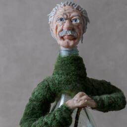 Office Decor Albert Einstein Sculpture Ooak Physics Art Nerdy E Equals Mc2 Geeky Teacher - thumbnail 3
