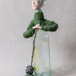Office Decor Albert Einstein Sculpture Ooak Physics Art Nerdy E Equals Mc2 Geeky Teacher - thumbnail 2