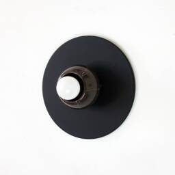 Black & Brown Marble Round Bohemian Sconce Light Vanity Fixture Lamp Living Room Wall Foyer - thumbnail 2