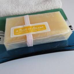 Fused Glass Soap Dish in Mineral Green & Sea Blue By Bprdesigns - thumbnail 4