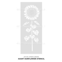 Giant Sunflower Wall Art Stencil - Floral Stencils For Walls Large Painting On Wood Try Instead Of Wallpaper - thumbnail 4