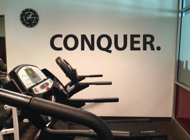 Conquer, Wall Decor Vinyl Decal Gym Workout Motivation Quote Item #52 - image 1