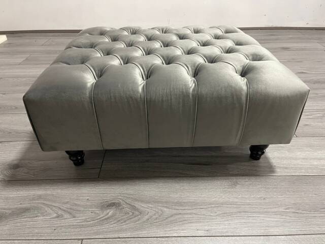 Handmade High Chesterfield Square Footstool , Coffee Table - image 1