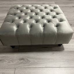 Handmade High Chesterfield Square Footstool , Coffee Table - thumbnail 2