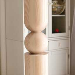 Handmade Wooden Table Leg Unfinished Ash, Oak, Birch H902mm - thumbnail 4