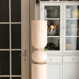 Handmade Wooden Table Leg Unfinished Ash, Oak, Birch H902mm - thumbnail 2