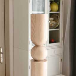 Handmade Wooden Table Leg Unfinished Ash, Oak, Birch H902mm - thumbnail 3