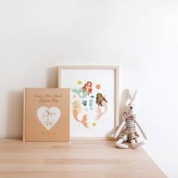 Mermaid Princess Art Print, Nursery Kids Room Decor - thumbnail 3