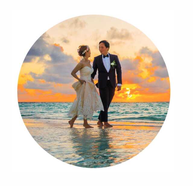 Personalised Own Picture Printed Mdf Circle Wall Art Various Sizes Available - Uv Printed Perfect For Wedding Birthday Anniversary - image 1