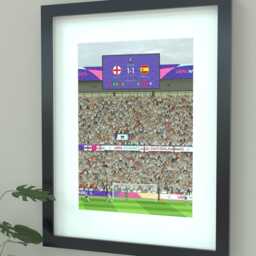 England Women's National Team Euro 2025 Champions Illustrated Art Print - Lionesses Chloe Kelly Poster Gift - thumbnail 1