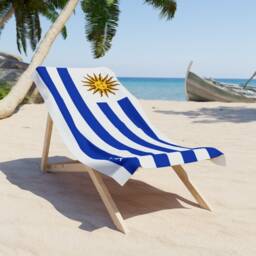 Uruguay Beach Towel, Uruguay Flag Tovel, Of Uruguay, Beach Country Gift, Gift - thumbnail 4