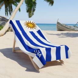 Uruguay Beach Towel, Uruguay Flag Tovel, Of Uruguay, Beach Country Gift, Gift