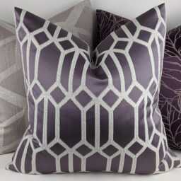 Ashley Wilde - Hemlock Aubergine Designer Detail Luxury Cushion Cover Glamorous Fabric, Modern Sofa Bed Pillow Accent Home Decor - thumbnail 2