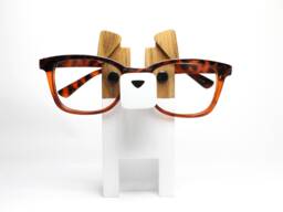Wood Jack Russell Terrier Figure Eyeglasses Stand - Custom Dog Ornament