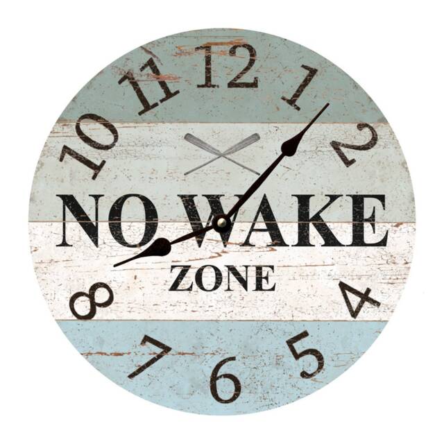No Wake Zone Wall Clock - Lake Clock - image 1