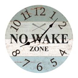 No Wake Zone Wall Clock - Lake Clock - thumbnail 1