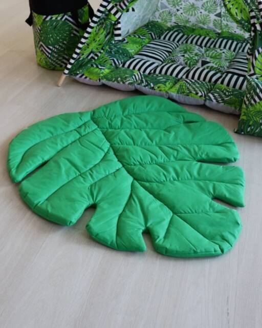 Baby Floor Mat Leaf Play Pen Nursery For & Kids Cotton Room - image 1