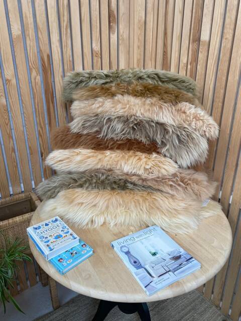 Neutral Tone Sheepskin, Greige, Beige Sheepskin Rug, Cream Genuine Fluffy Tug, Neutral Interior, Amazing Gift - image 1