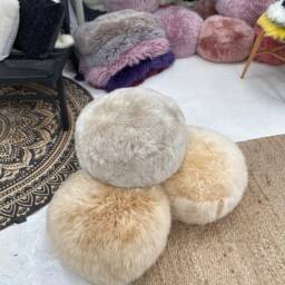 Neutral Tone Sheepskin, Greige, Beige Sheepskin Rug, Cream Genuine Fluffy Tug, Neutral Interior, Amazing Gift - thumbnail 4