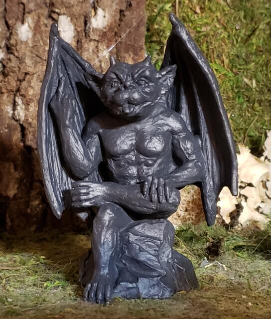 Rude Gargoyle-Middle Finger Gargoyle - image 1