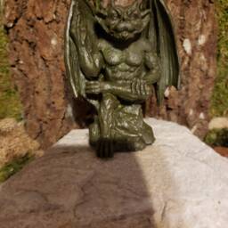 Rude Gargoyle-Middle Finger Gargoyle - thumbnail 4