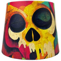 Graffiti Table Lamp Shade Ceiling Light Kids Boys Girls Teens Skull Theme Urban Print Design Room Decor Bedroom Accessories Gifts - thumbnail 2