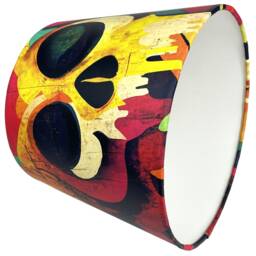 Graffiti Table Lamp Shade Ceiling Light Kids Boys Girls Teens Skull Theme Urban Print Design Room Decor Bedroom Accessories Gifts - thumbnail 3