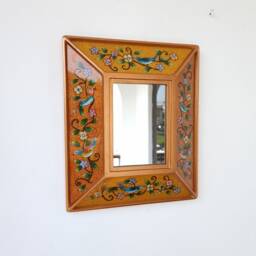 "Peruvian Mirrors ""Bird Orange - Yellow" - thumbnail 2
