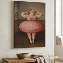 Ballerina in Pink Wall Art - Modern Home Decor - thumbnail 4
