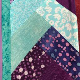 One Purple Patchwork Standard Size Pillowcase/Custom Pillowcases For Christmas/Stocking Stuffer/Adult Bedding/Adult Pillowcase - thumbnail 2