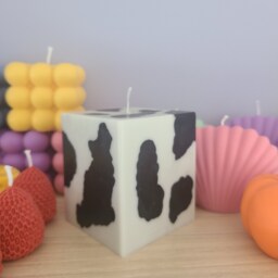 Cow Print Candle, Big Candle - thumbnail 3