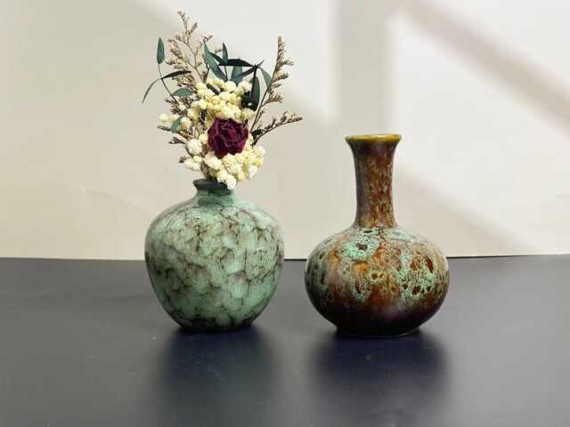 Unique Miniature Vase Desk Decor Gifts For Mom, Cute Mini Mommy Pot Handmade Tiny Pottery, Keepsake Small Flower Gift Her - image 1
