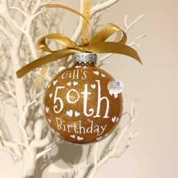 Personalised Birthday Bauble 40Th, 21st, 18Th, 16Th, 50Th, 70Th, 30Th, 60Th, 80Th Birthday Gift Idea Christmas Ornament 2026 - thumbnail 4