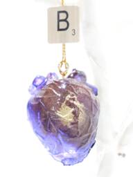 Glitter Anatomical Heart Bauble Gothic Christmas Tree Ornament - thumbnail 1