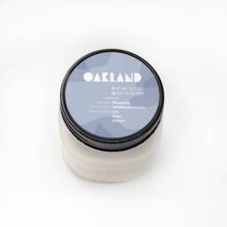 Oakland California Soy Wax Candle, Hand Poured, Eco-Friendly, Sandalwood Patchouli Musk, Farmhouse Customizable - thumbnail 1