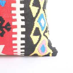 20x20 Turkish Kilim Pillow Cover Handmade Ethnic Cushion - thumbnail 2