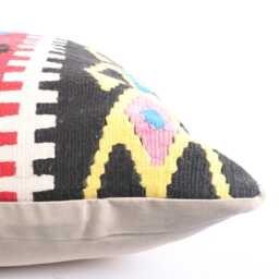 20x20 Turkish Kilim Pillow Cover Handmade Ethnic Cushion - thumbnail 4