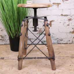 Chayana Adjustable Industrial Stool - thumbnail 2