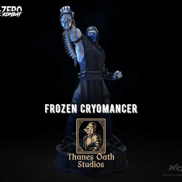 Frozen Cryomancer - Ice Ninja Martial Arts Fighting Fantasy Sub Zero Resin Figure 16K - image 1