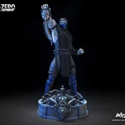 Frozen Cryomancer - Ice Ninja Martial Arts Fighting Fantasy Sub Zero Resin Figure 16K - thumbnail 2