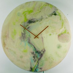 35 Inch Large Wall Clock With Modern Lighting, Circular Art Clock, Extra Round With Oversized For - thumbnail 2