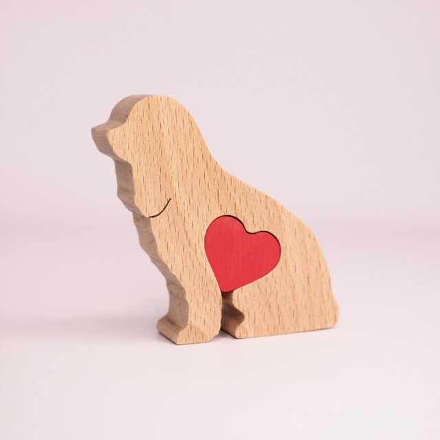 Personalised Cavalier King Charles Spaniel Figurine, Wooden Dog Memorial Keepsake, Mum Gift - image 1