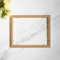 20x25 cm Gold Wooden Picture Frame Handcrafted - 8x10 Inch - thumbnail 4