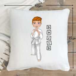 Personalized Karate Pillow Custom Martial Arts Gift, Boys Judo Belt, Fighting - thumbnail 2