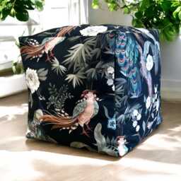 Handmade Printed Velour Velvet Bean Bag Cubes - Choose From 3 Patterns