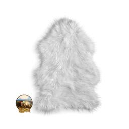 Faux Fur Sheepskin Rug - Common Sheep Skin Shaggy Soft New Sizes & Colors - thumbnail 3