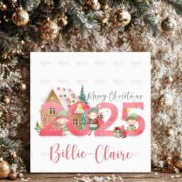 Personalised Kids Christmas Decoration - Niece Gift Custom Bauble For Boys & Girls Stocking Filler Eve Box - thumbnail 2