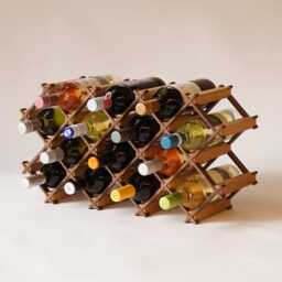 Custom Solid Wood Wine Rack // Holder Hosting Decor - thumbnail 4