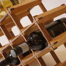 Custom Solid Wood Wine Rack // Holder Hosting Decor - thumbnail 3